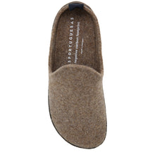 Load image into Gallery viewer, Brown With Black Sole Asportuguesas Come023ASP Woolf Felt Slip On Clog Top View
