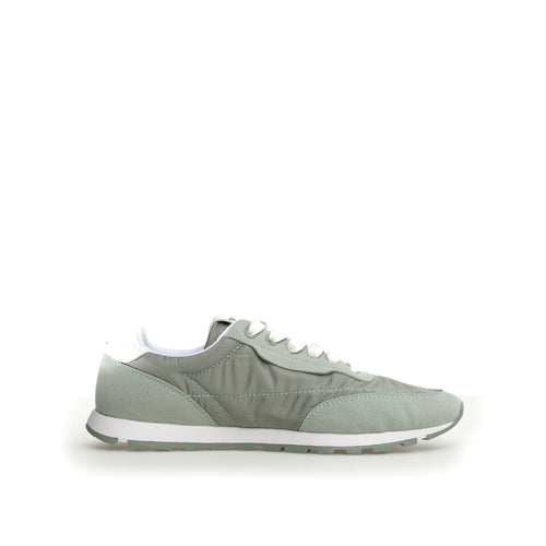 Green With White Candice Cooper Women's Plume Fabric And Suede Casual Sneaker