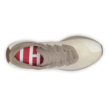 Load image into Gallery viewer, Beige With Brown Lane Eight Men&#39;s Relay Trainer Mesh Running Sneaker Top View
