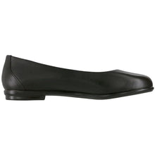 Load image into Gallery viewer, Black SAS Women&#39;s Scenic Leather Dress Ballet Flat Side View
