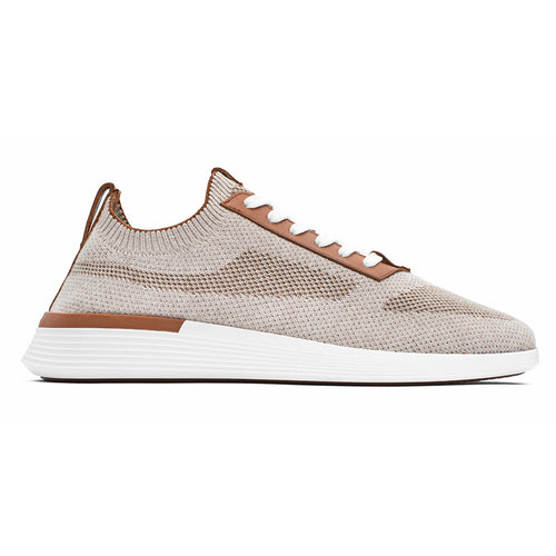 Mocha Brown with White Wolf and Shepherd Men's Supremeknit Trainer Shoe