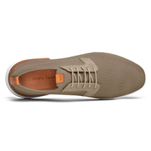 Load image into Gallery viewer, Desert Brown And White With Tan Wolf And Shepherd Men&#39;s Swiftknit Derby Sneaker Top View
