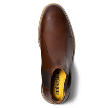 Load image into Gallery viewer, Chestnut Brown With Tan Men&#39;s Amber Jack Cheslea Boot Leather Casual Slip On Top View
