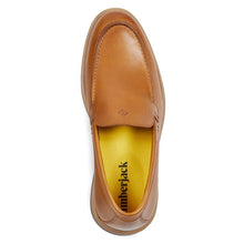 Load image into Gallery viewer, Honey Tan with Brown Sole Men&#39;s Amber Jack Leather Casual Slip On Loafer Top View
