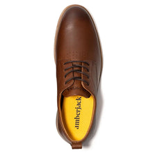 Load image into Gallery viewer, Chestnut Brown with Tan Men&#39;s Amber Jack The Original Leather Casual Oxford Top View

