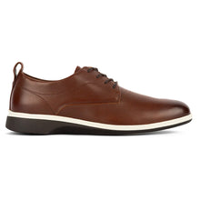 Load image into Gallery viewer, Coffee Brown with Cream Beige And Black Sole Men&#39;s Amber Jack The Original Leather Casual Oxford Side View

