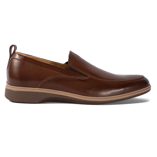 Chestnut Brown Amberjack Men's The Slip On Casual Leather Side View
