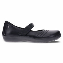 Load image into Gallery viewer, Black Revere Women&#39;s Timaru Leather Casual Mary Jane Side View
