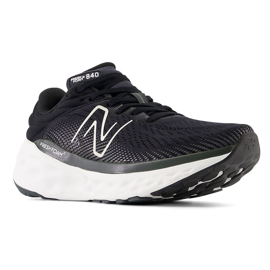 Black With White And Pink New Balance Women's W840FV1 Synthetic And Mesh Sneaker