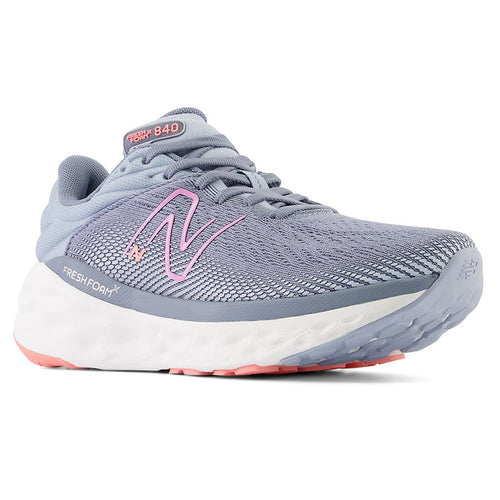 Arctic Bluish Grey With White And Pink New Balance Women's W840FV1 Synthetic And Mesh Sneaker