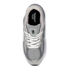 Load image into Gallery viewer, Grey And White New Balance Women&#39;s W990GL5 Suede And Mesh Running Sneaker Top View
