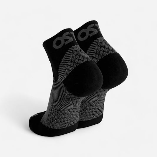 FS4 Merino Plantar Fasciitis 1/4 Crew Black