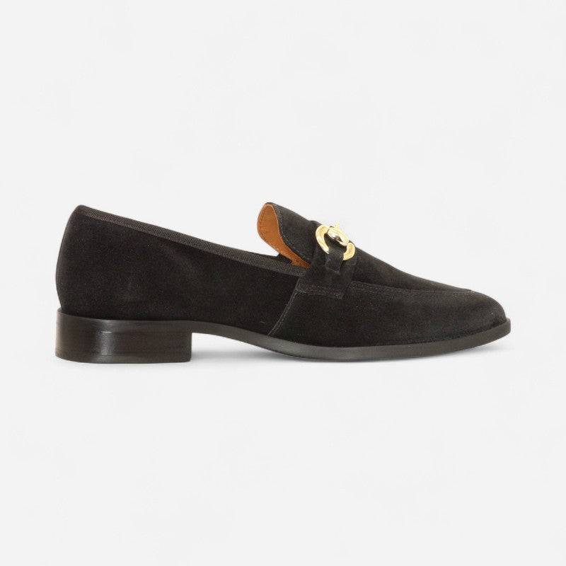 Contigo Bit Loafer Black Suede
