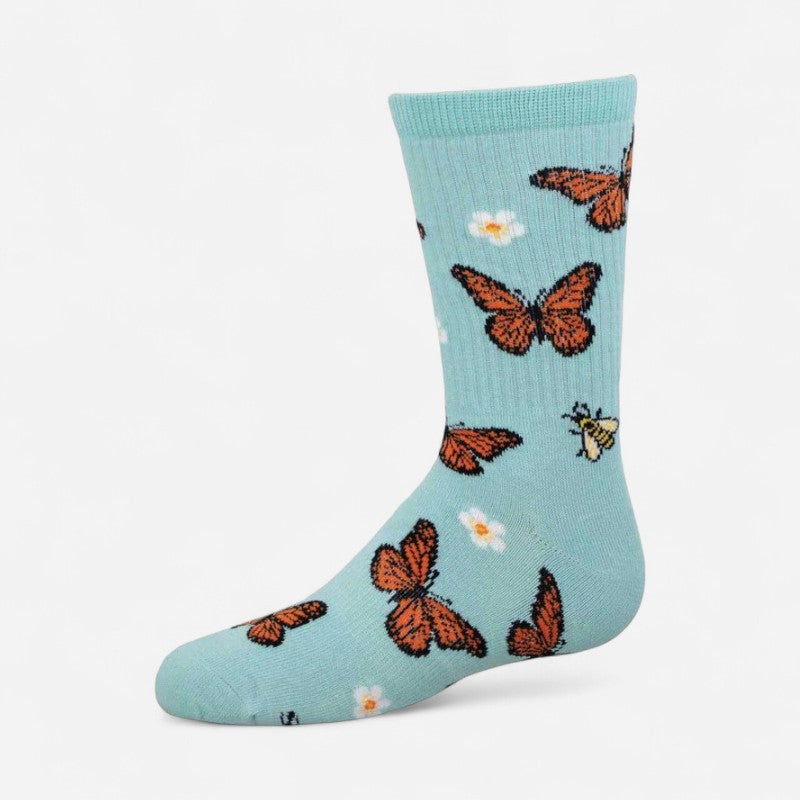 Socksmith Active Youth Bee Kind to Monarchs