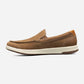 Men's Crossover Moc Toe Slip On Mushroom Nubuck/Cognac Milled