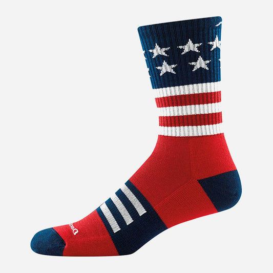 Men's Captain Stripe Micro Crew Lightweight With Cushion Stars And Stripes