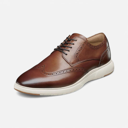 Men's Dash Wingtip Oxford Cognac/White