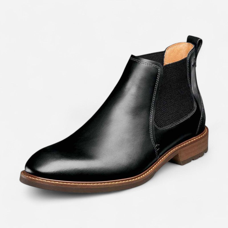 Men's Lodge Plain Toe Gore Black Charcoal