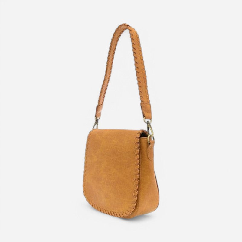 Joy Susan Annie Whipstitch Saddle Convertible Crossbody