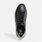Mikky Black Calf Leather w/ Platinum Metallic