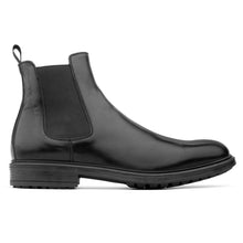 Load image into Gallery viewer, Black To Boot New York Men&#39;s Julius Leather Dress Casual Chelsea Boot Side View
