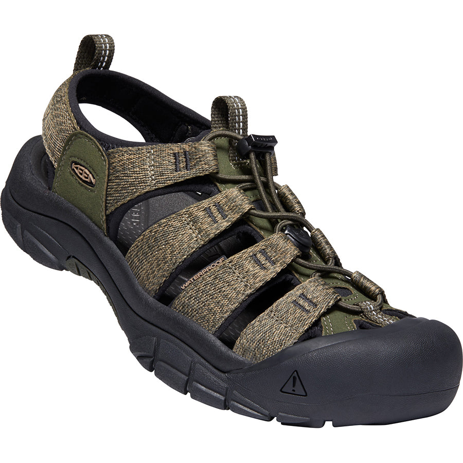 Forest Green With Black Keen Men's Newport H2 Waterproof Fabric Strappy Sports Sandal