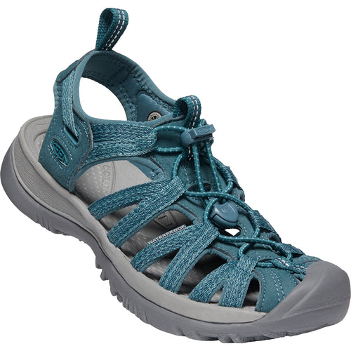 Smoke Blue With Grey Keen Women's Whisper Polyester Strappy Sports Sandal