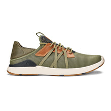 Load image into Gallery viewer, Hunter Green With Orange Olukai Men&#39;s Mio Lio Casual Sneaker Side View
