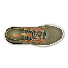Load image into Gallery viewer, Hunter Green With Orange Olukai Men&#39;s Mio Lio Casual Sneaker Top View
