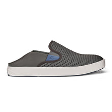 Load image into Gallery viewer, Pavement Grey With White Sole Olukai Men&#39;s Lae&#39;Ahi Mesh  Slip On Beach Sneaker Side View 2
