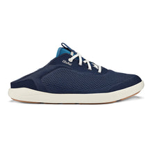 Load image into Gallery viewer, Blue With White Sole Olukai Men&#39;s Moku Pae Mesh Modern Boat Shoe Side View 2
