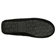Load image into Gallery viewer, Black UGG Men&#39;s Ascot Suede Wool Lined Slipper Sole View
