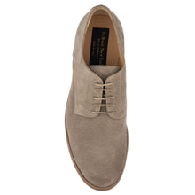 Load image into Gallery viewer, Greyish Brown To Boot New York Men&#39;s Asher Suede Dress Casual Plain Toe Oxford Top View
