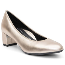 Load image into Gallery viewer, Platinum Ara Women&#39;s Kendall Metallic Leather Pump Profile View

