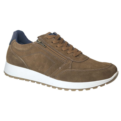 Tobacco And Navy With White Sole Ara Men's Murray Casual Suede Sneaker
