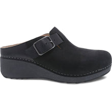 Load image into Gallery viewer, Black Dansko Women&#39;s Caia Nubuck And Leather Casual Mule Side View
