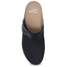Load image into Gallery viewer, Black Dansko Women&#39;s Caia Nubuck And Leather Casual Mule Top View
