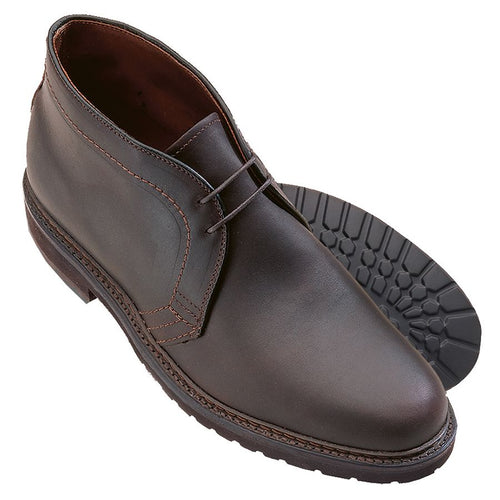 Dark Brown Alden Men's Dress Chukka 2-Eye Boot  Oiled Chromexcel leather