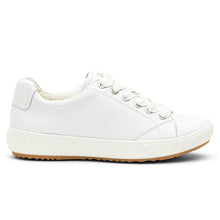 Load image into Gallery viewer, White Ara Alexandria Casual Leather Sneaker Side View
