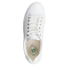 Load image into Gallery viewer, White Ara Alexandria Casual Leather Sneaker Top View

