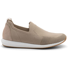 Load image into Gallery viewer, Sand Beige With White Ara Women&#39;s Lenna II Wovenstretch Slip On Sneaker Side View
