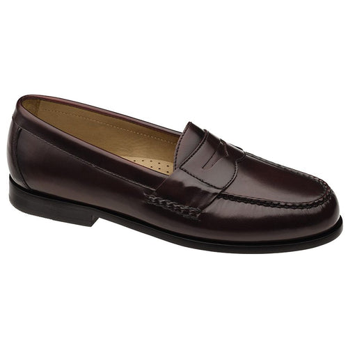 Burgundy Brown Johnston And Murphy Men's Hayes Penny Dress Loafer