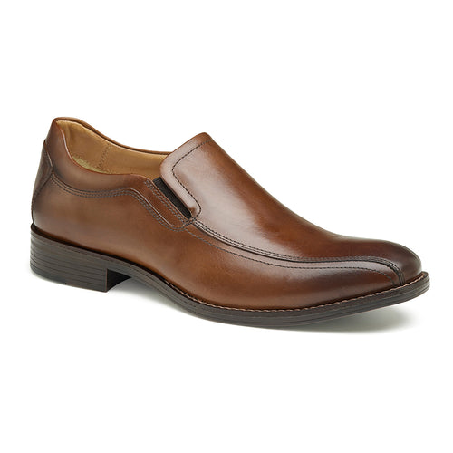 Tan Johnston And Murphy Men's Lewis Venetian Leather Dress Loafer
