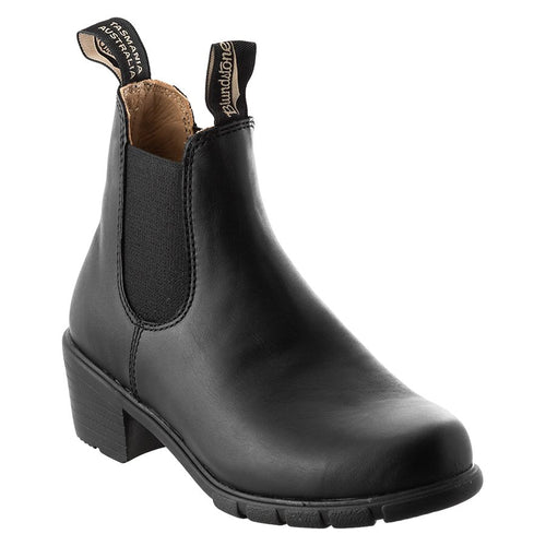 Black Blundstone Women's 1671 Water Resistant Leather Slip On Bootie