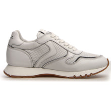 Load image into Gallery viewer, Grey With White And Brown Sole Voile Blanche Women&#39;s Julia Mesh And Leather Sneaker Side View

