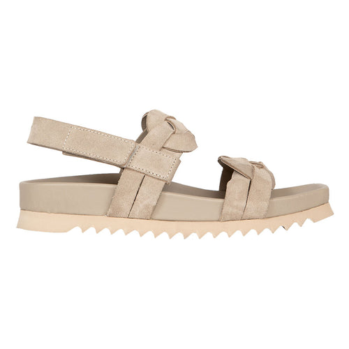 Beige Homers Women's 20907 Suede Slingback Strappy Casual Sandal