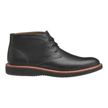 Load image into Gallery viewer, Black Johnston And Murphy Men&#39;s Upton Chukka Leather Boot Side View
