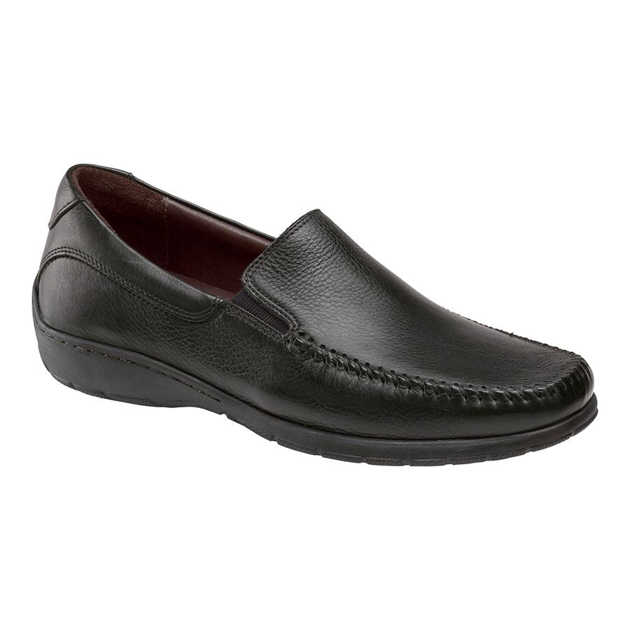 Black Johnston And Murphy Men's Crawford Venetian Leather Dress Casual Loafer