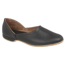 Load image into Gallery viewer, Black Draper Of Glastonbury Men&#39;s Spencer Leather Grecian Slipper Profile View
