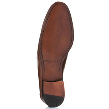 Load image into Gallery viewer, Bruciato Brown To Boot New York Men&#39;s Ravello Leather Dress Moccasin Sole View
